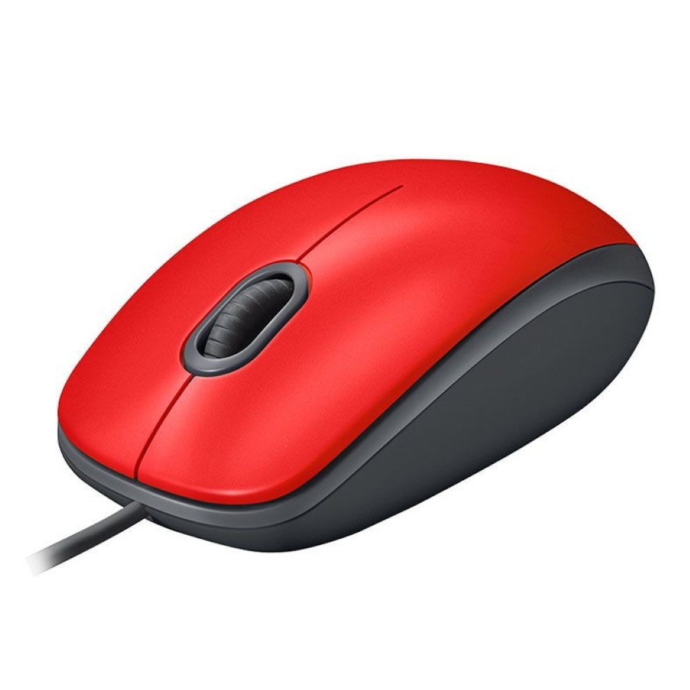 Mouse Logitech M110 Silent USB 1000 DPI Clique Silencioso - Vermelho