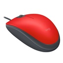 Mouse Logitech M110 Silent USB 1000 DPI Clique Silencioso - Vermelho