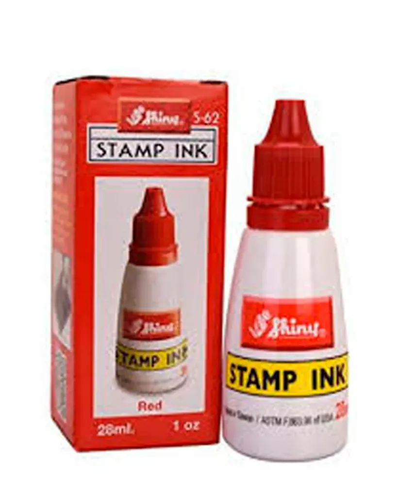Tinta Sello Auto Rojo