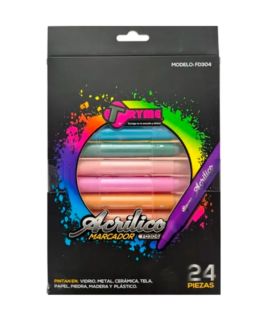 Marcadores Acrilico 24pz