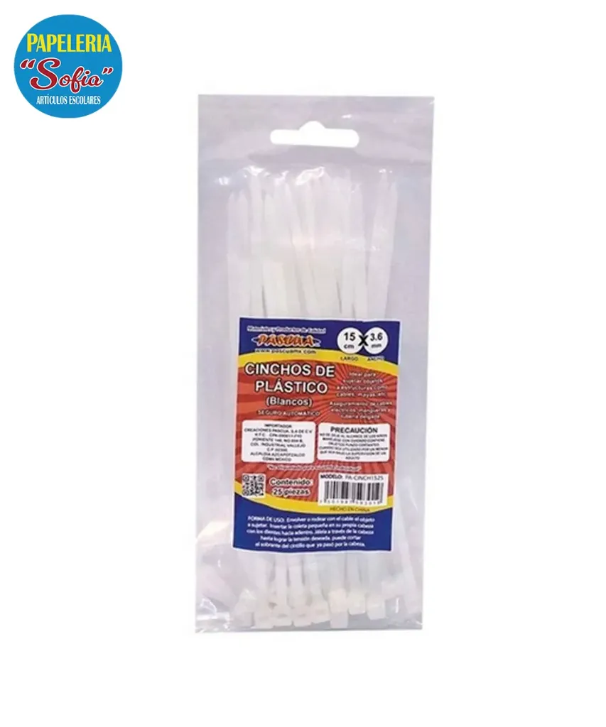 Cincho blanco 25pz
