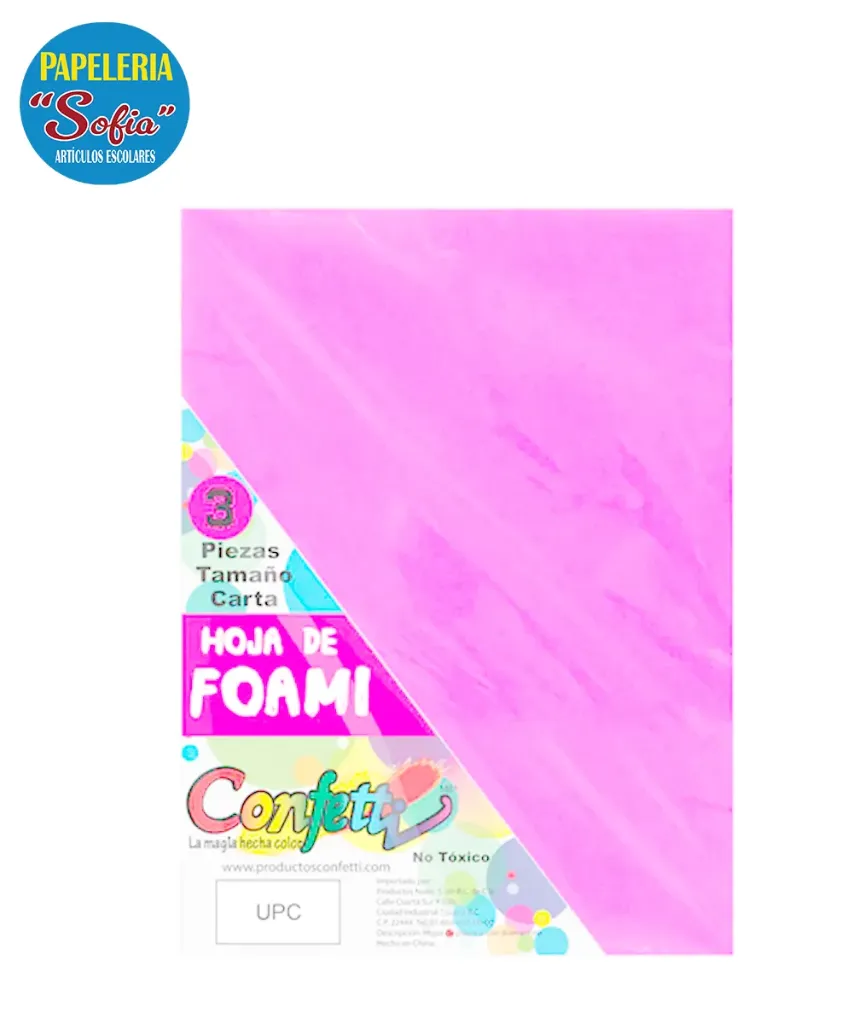 Foamy 24pz Rosa Pastel
