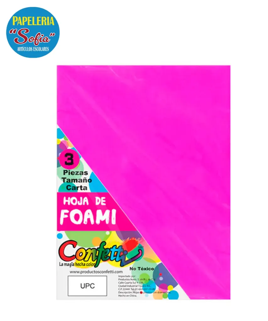 Foamy 24pz Rosa Mx