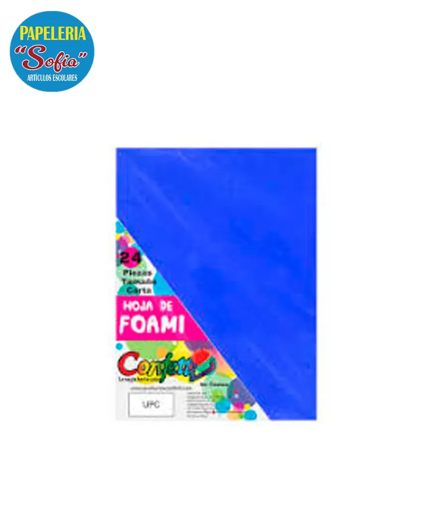 Foamy 24pz Azul Rey