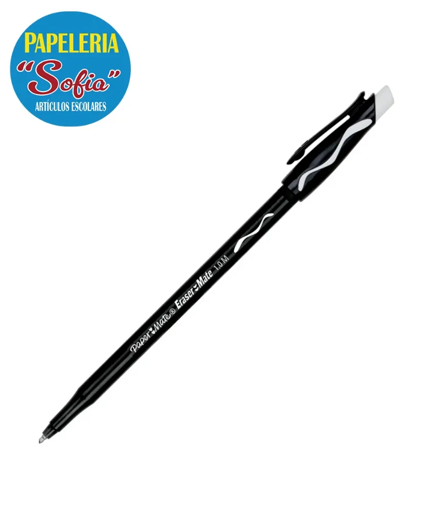 Pluma Borrable Negro PAPER MATE