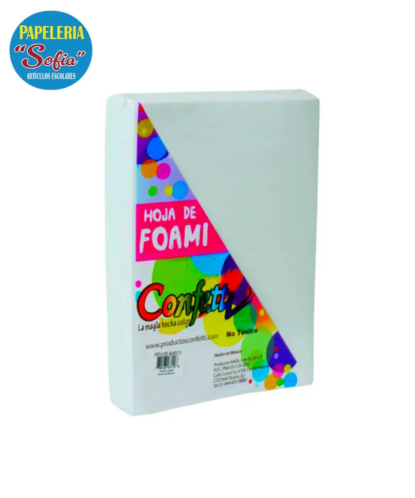 Foamy Carta Blanco 1pz