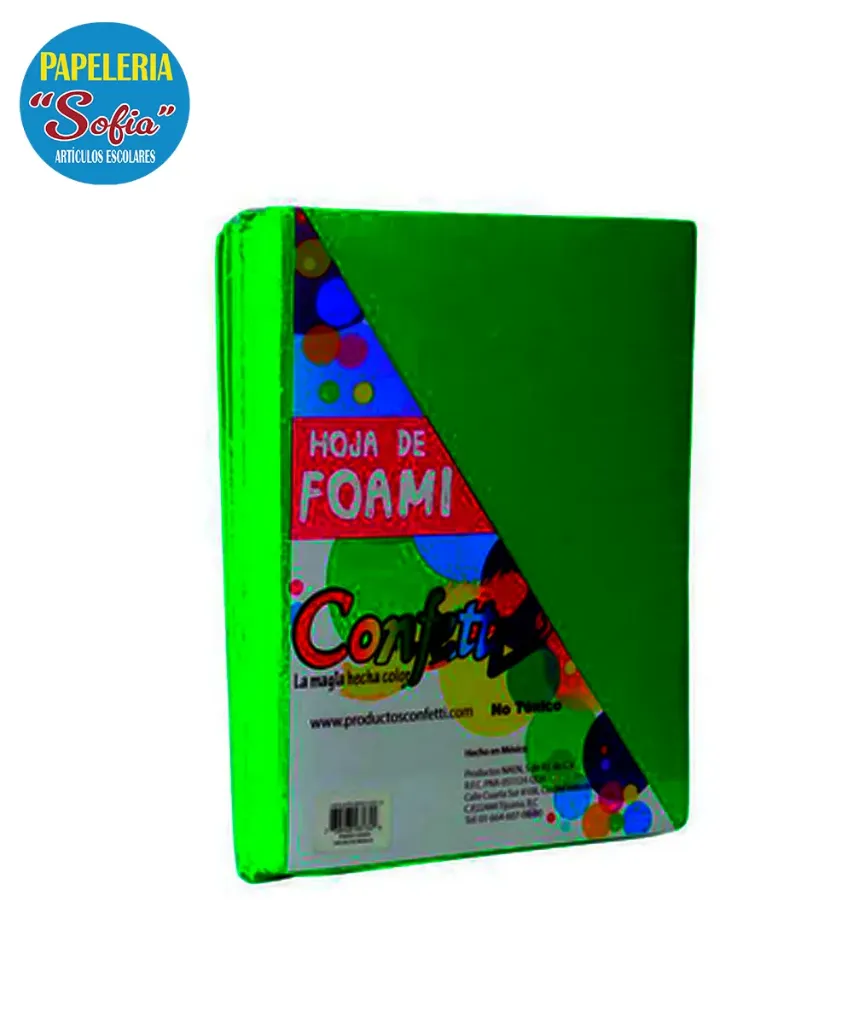 Foamy Carta Verde Bandera 1pz