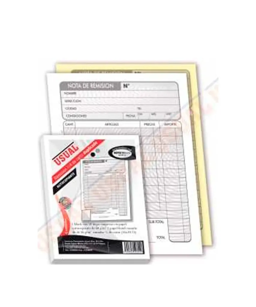 Block  de notas autocopiante