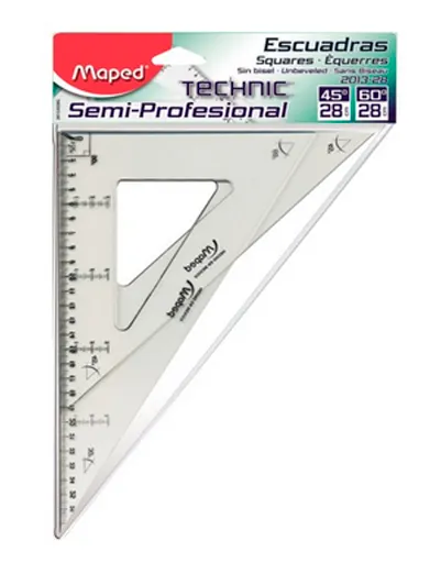 Escuadras 28cm Graduada