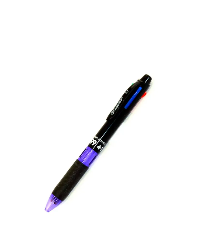 Pluma 4 Colores sabonis retractil