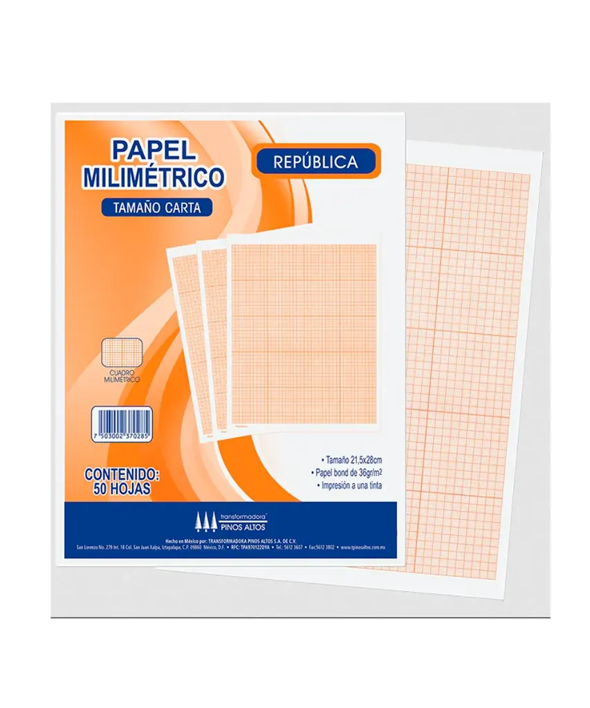 Block Milimétrico 50 hojas