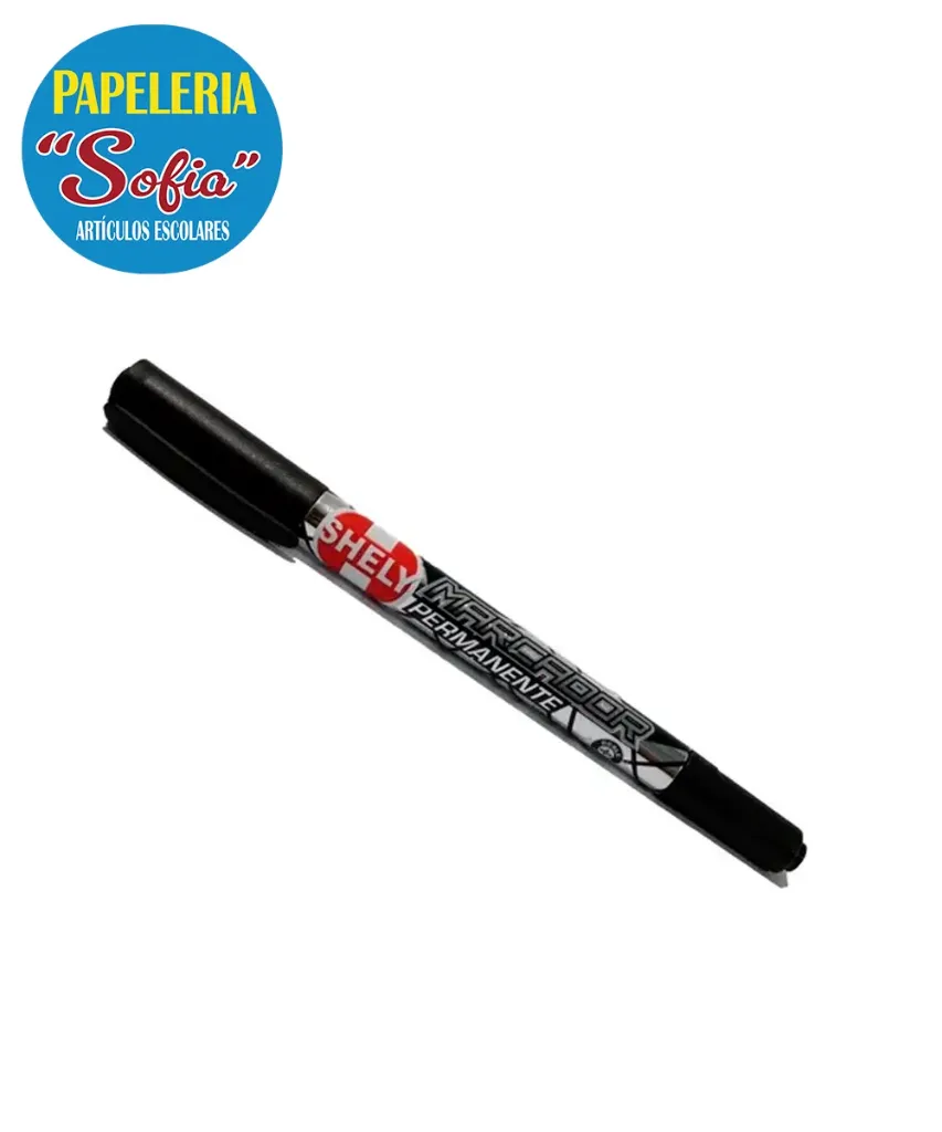 Marcador 2 Puntas Negro