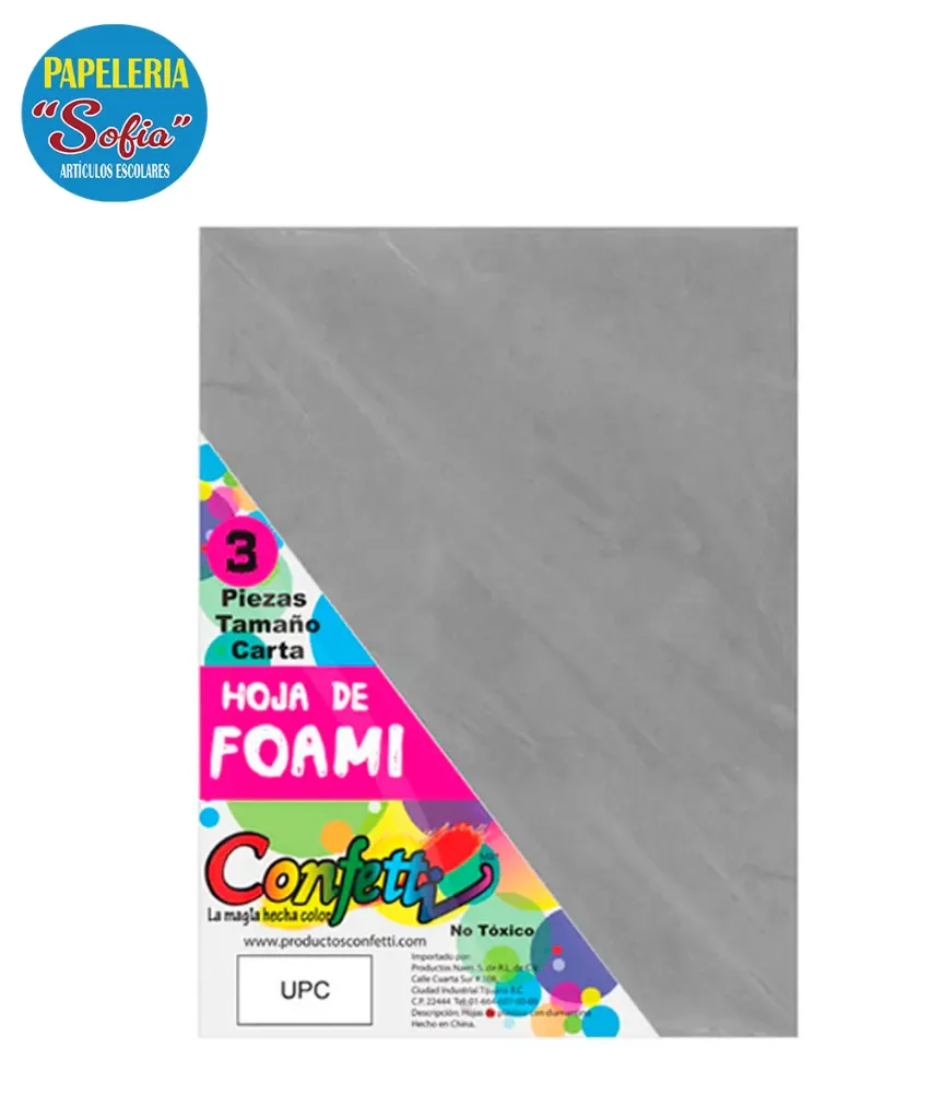 Foamy Carta Gris 1pz
