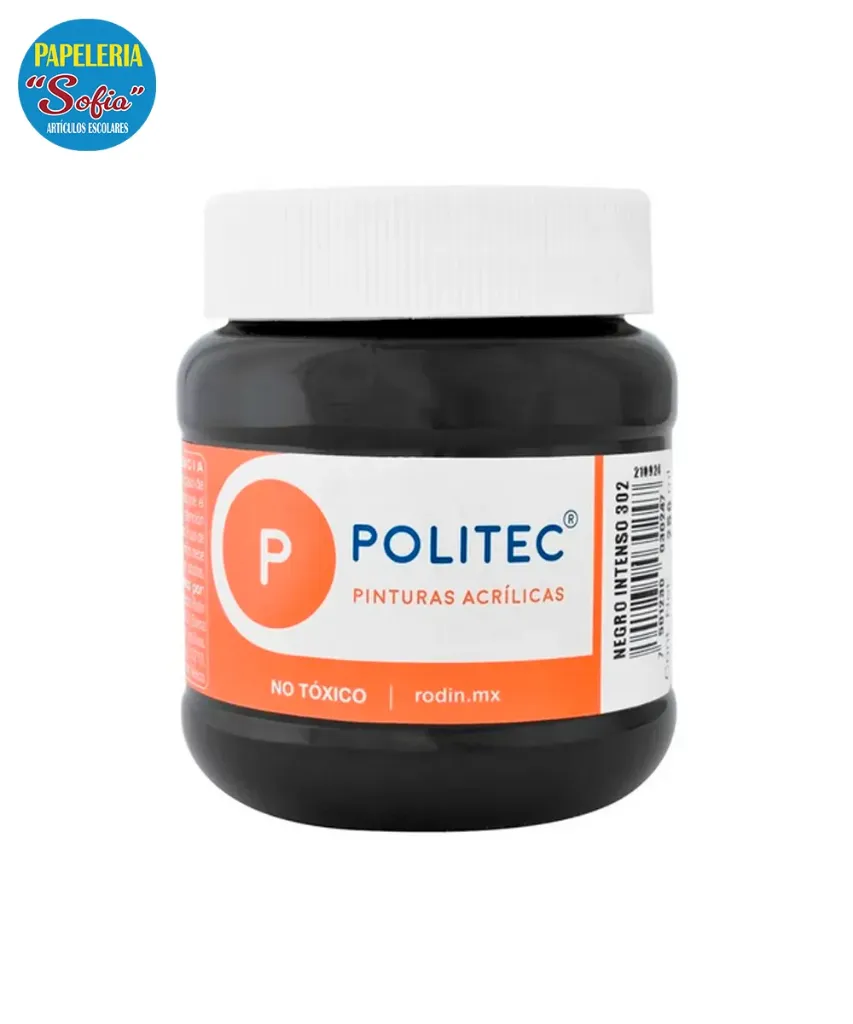 Politec 250ml Negro Intenso