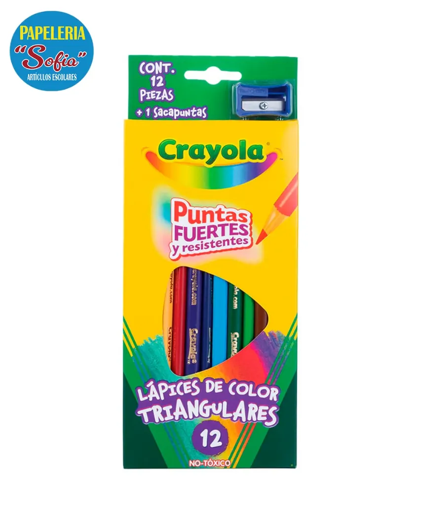 Colores Crayola triangulares 12pz