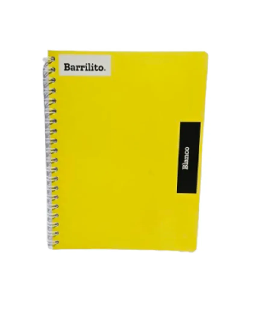Cuaderno Blanco doble arillo Barrilito