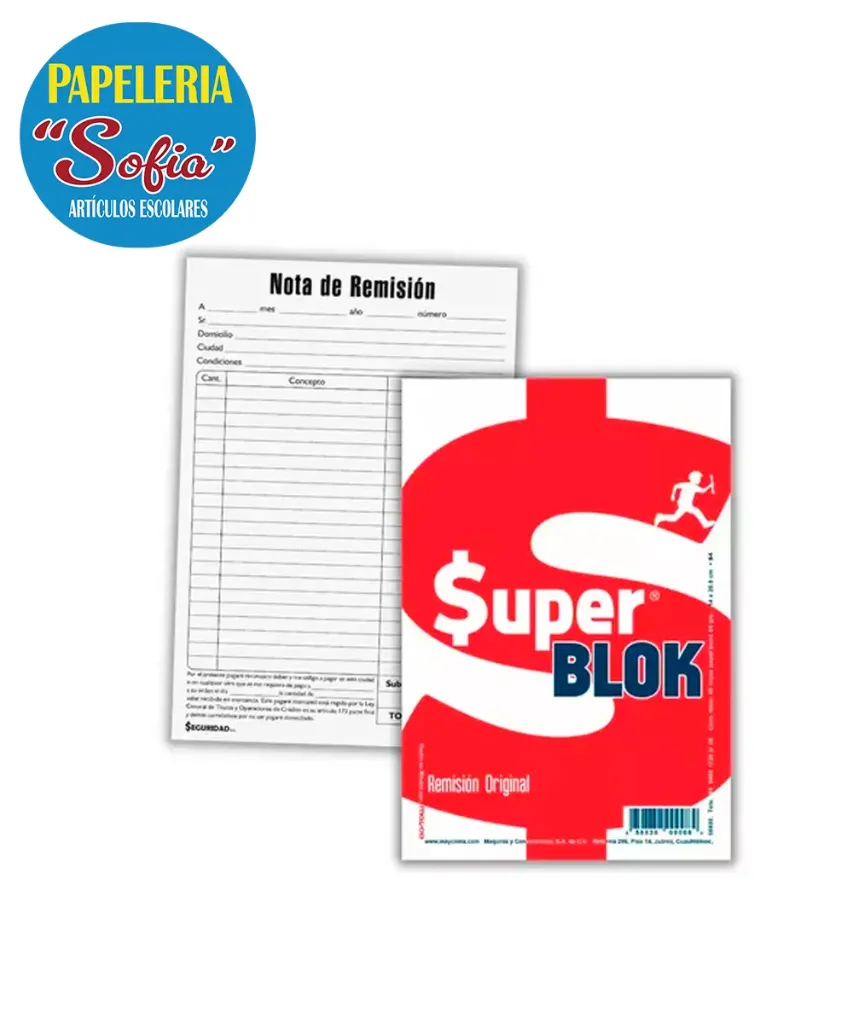 Block Notas de Remision