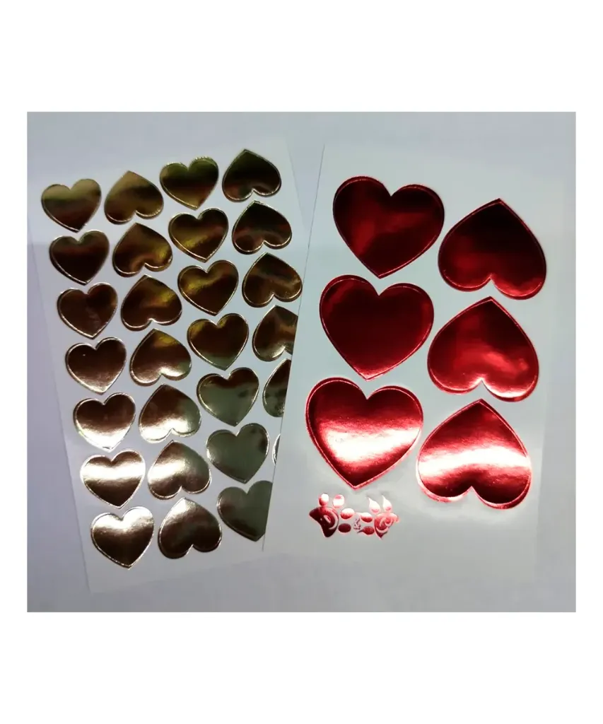 planilla corazón stiker