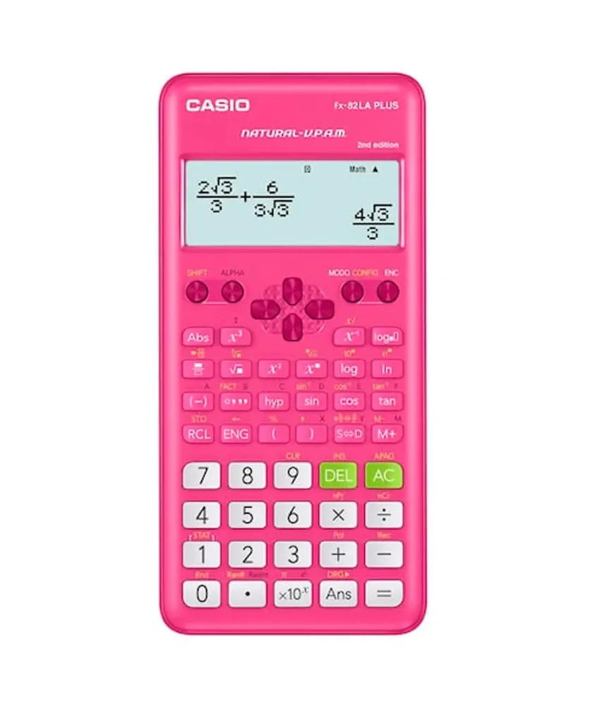 Calculadora Casio Fx-82 LA PLUS Rosa