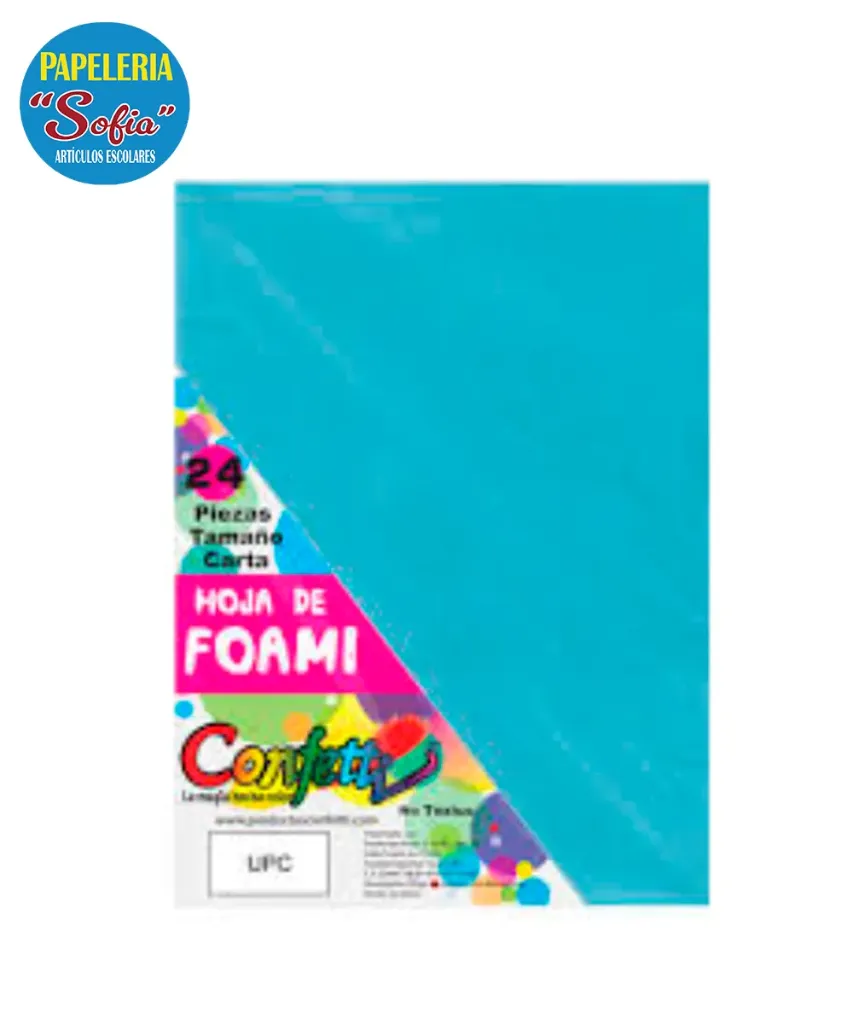 Foamy 24pz Azul Cielo