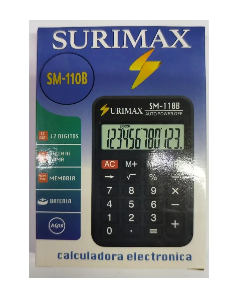 Calculadora Surimax SM-110B 12 digitos