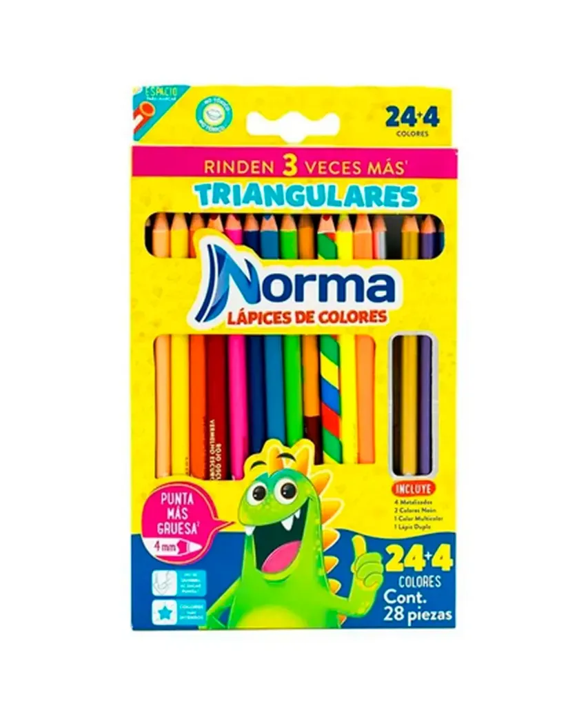 Colores Norma triangulares 24+4