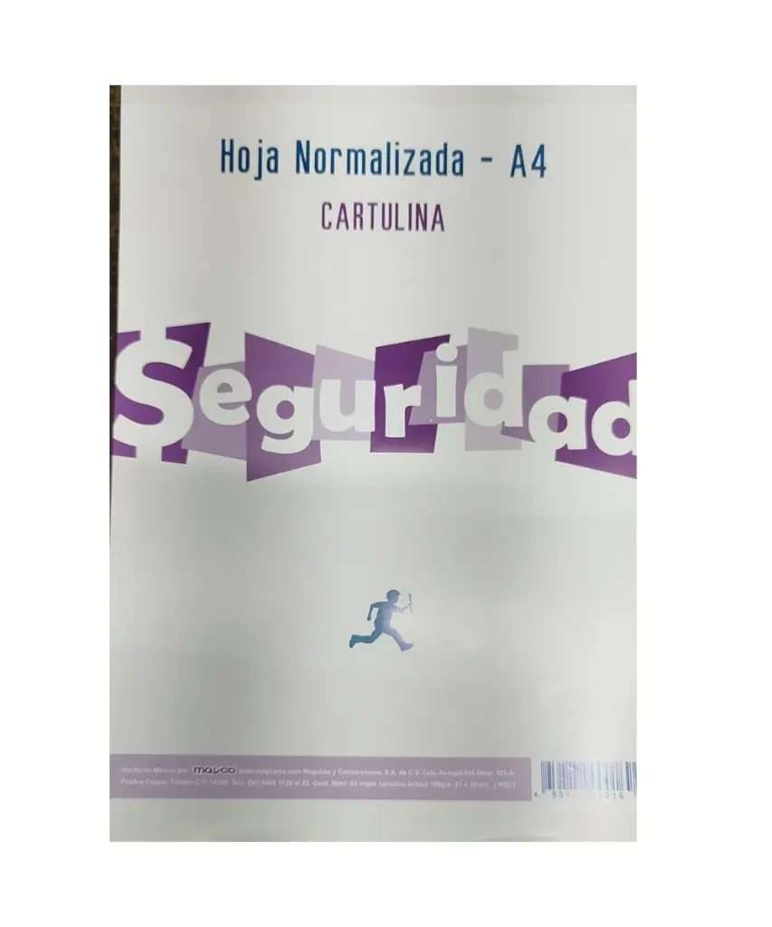 Block hoja normalizada A4 Cartulina 25hojas