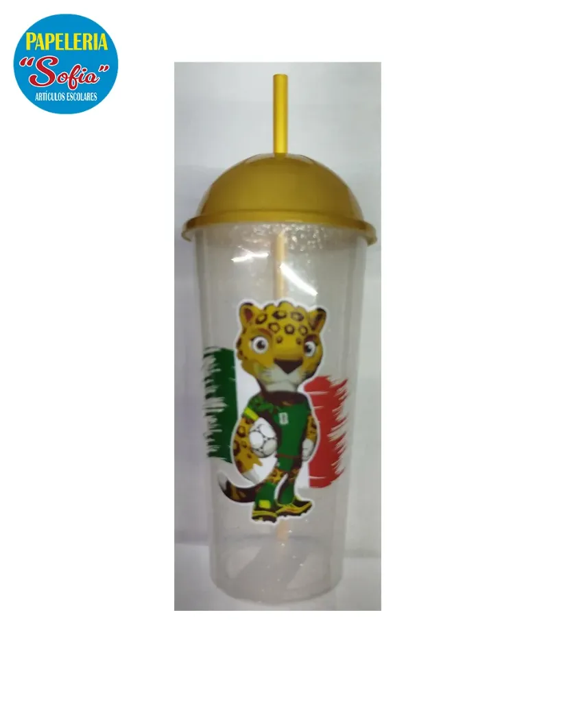 Vaso con tapa de balon