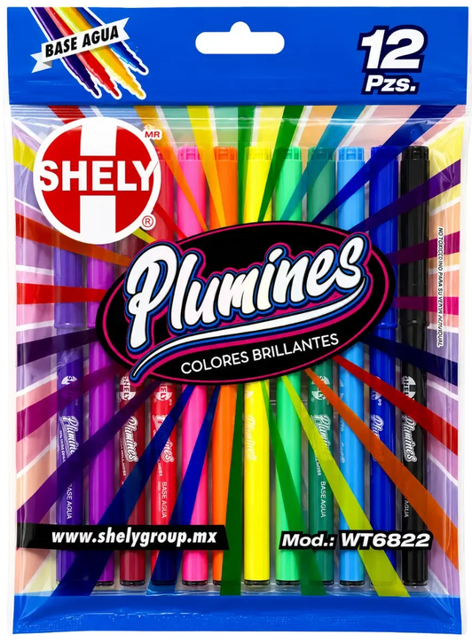 Plumines Shely colores brillantes