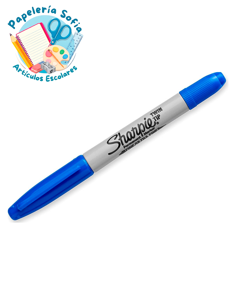 Sharpie Doble punta fino/ultrafino Azul